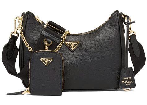 bolsa prada negra|bolsas de prada mujer.